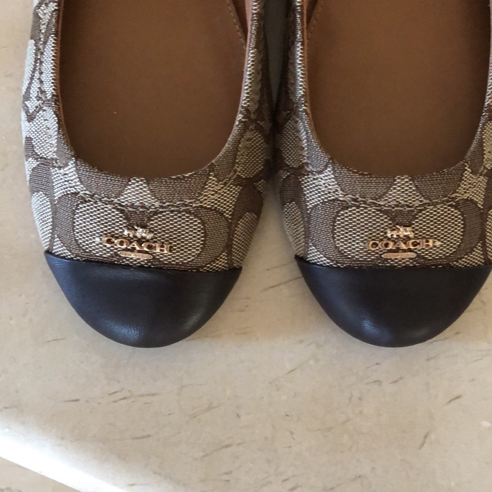 Coach Signature Flats In Brown Color Used In Size… - image 2